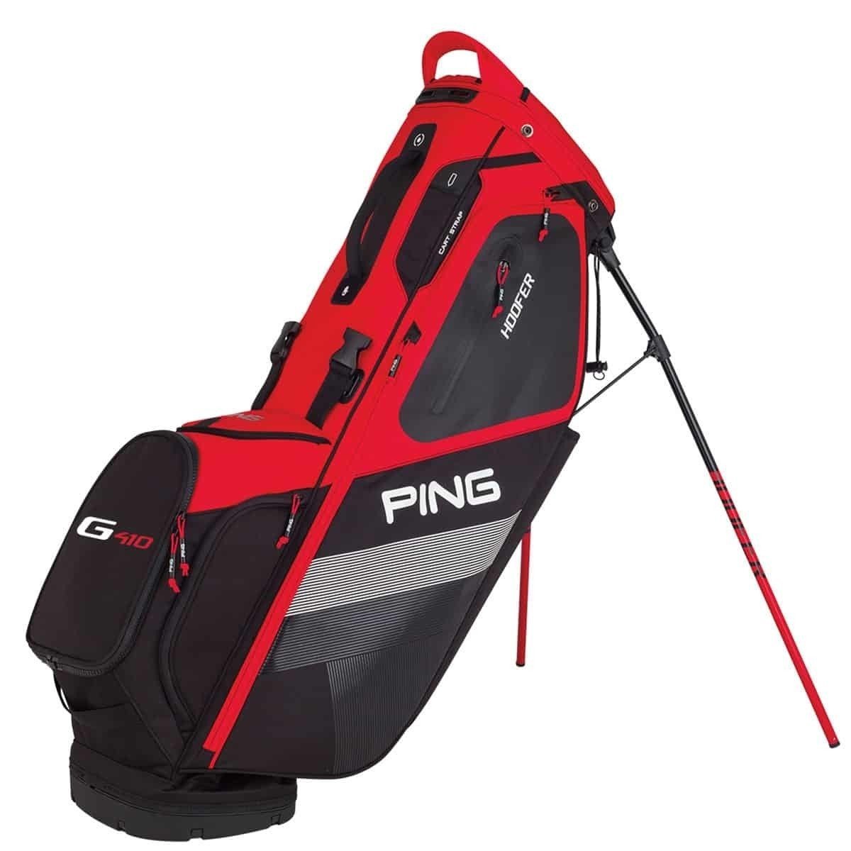 Sac de golf Ping Hoofer Lite G410 Scarlet/Black/White Stand Bag