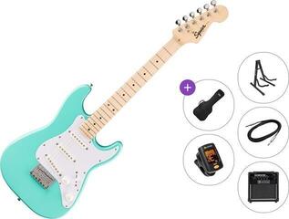Elektrická kytara Fender Squier Mini Stratocaster MN Premium SET Sea Foam Green Elektrická kytara