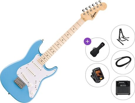 Elektrinė gitara Fender Squier Mini Stratocaster MN Premium SET California Blue Elektrinė gitara - 1
