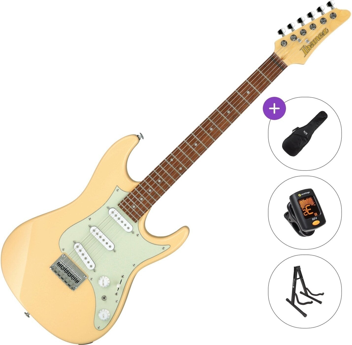 Elektrikitarr Ibanez AZES31-IV Basic SET Ivory Elektrikitarr