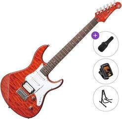Elektrikitarr Yamaha Pacifica 212V QM Basic SET Caramel Brown Elektrikitarr