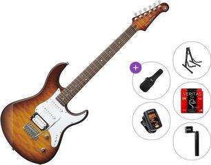 Elektrikitarr Yamaha Pacifica 212V QM Standard SET Tobacco Brown Sunburst Elektrikitarr