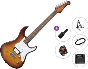 Elektrikitarr Yamaha Pacifica 212V QM Premium SET Tobacco Brown Sunburst Elektrikitarr