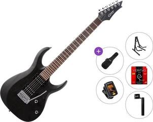Elektrikitarr Cort X100 Standard SET Open Pore Black Elektrikitarr