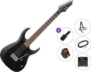 Elektrikitarr Cort X100 Premium SET Open Pore Black Elektrikitarr