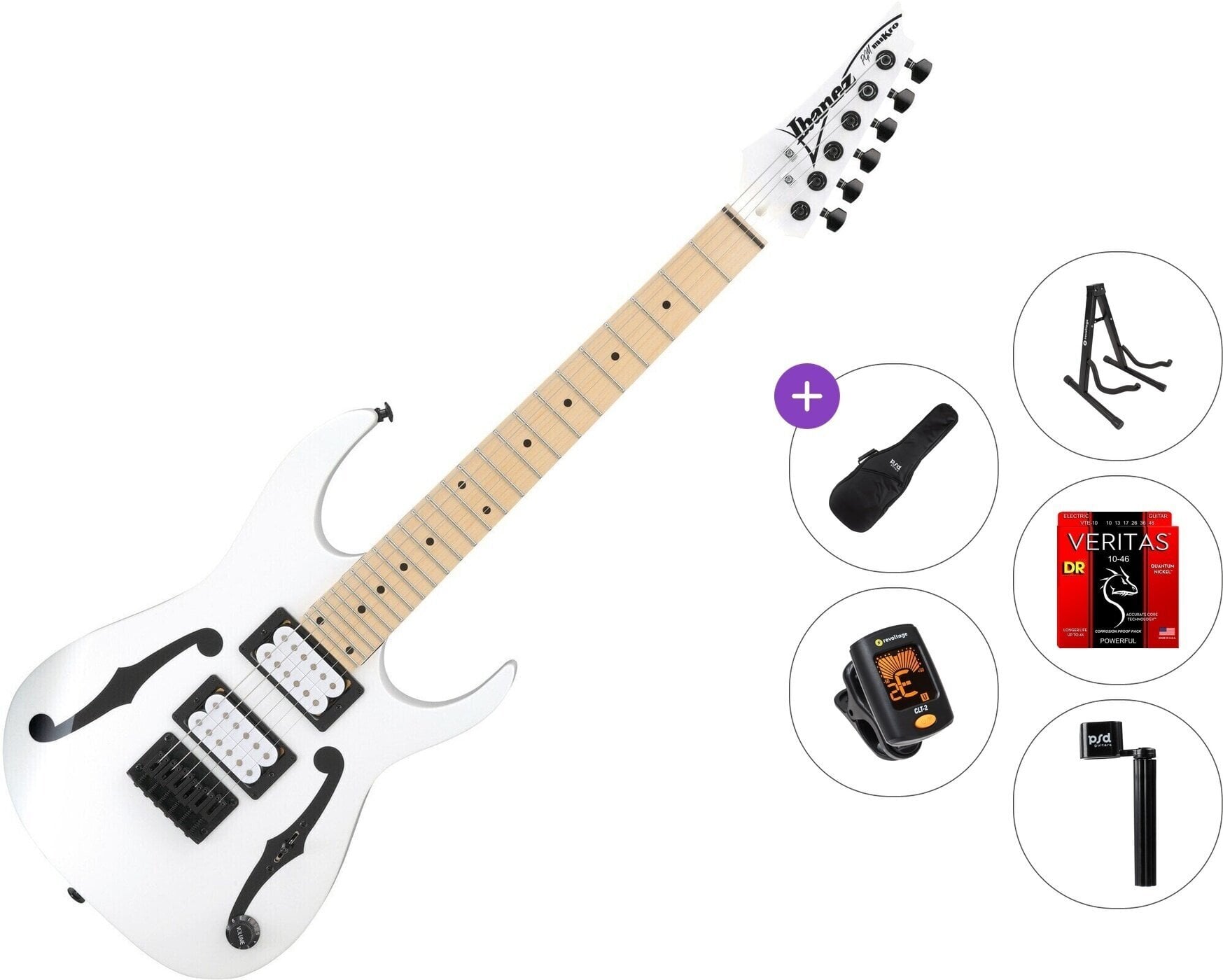 Elektromos gitár Ibanez PGMM31-WH Standard SET White Elektromos gitár