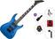Chitarra Elettrica Jackson JS22 Dinky Arch Top AH Standard SET Metallic Blue Chitarra Elettrica
