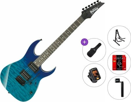 Elektrikitarr Ibanez GRG120QASPBGD Standard SET Blue Gradation Elektrikitarr - 1