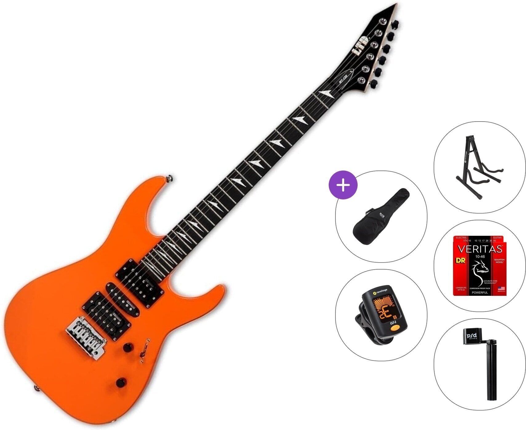 Elektrikitarr ESP LTD MT-130 Standard SET Orange Elektrikitarr