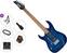 Chitarra Elettrica Ibanez GRX70QAL-TBB Premium SET Transparent Blue Burst Chitarra Elettrica