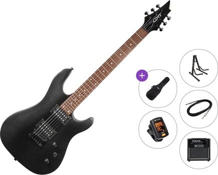 Elektrikitarr Cort KX100 Premium SET Black Metallic Elektrikitarr - 1