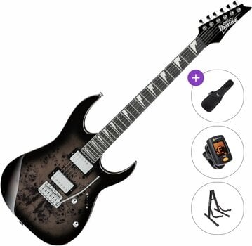 Elektrikitarr Ibanez GRG220PA1-BKB Basic SET Transparent Brown Black Sunburst Elektrikitarr - 1