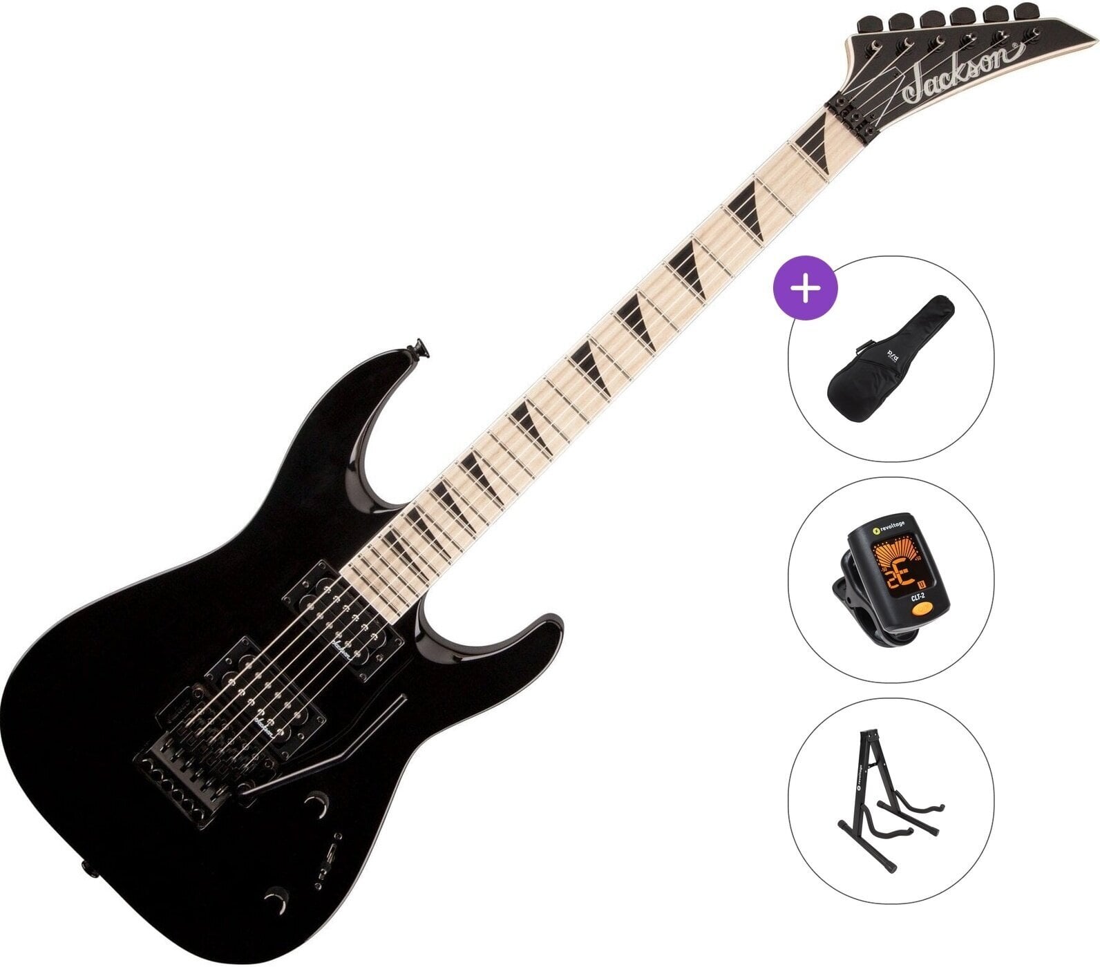 Chitarra Elettrica Jackson S32 DKA-M Dinky Basic SET Black Chitarra Elettrica