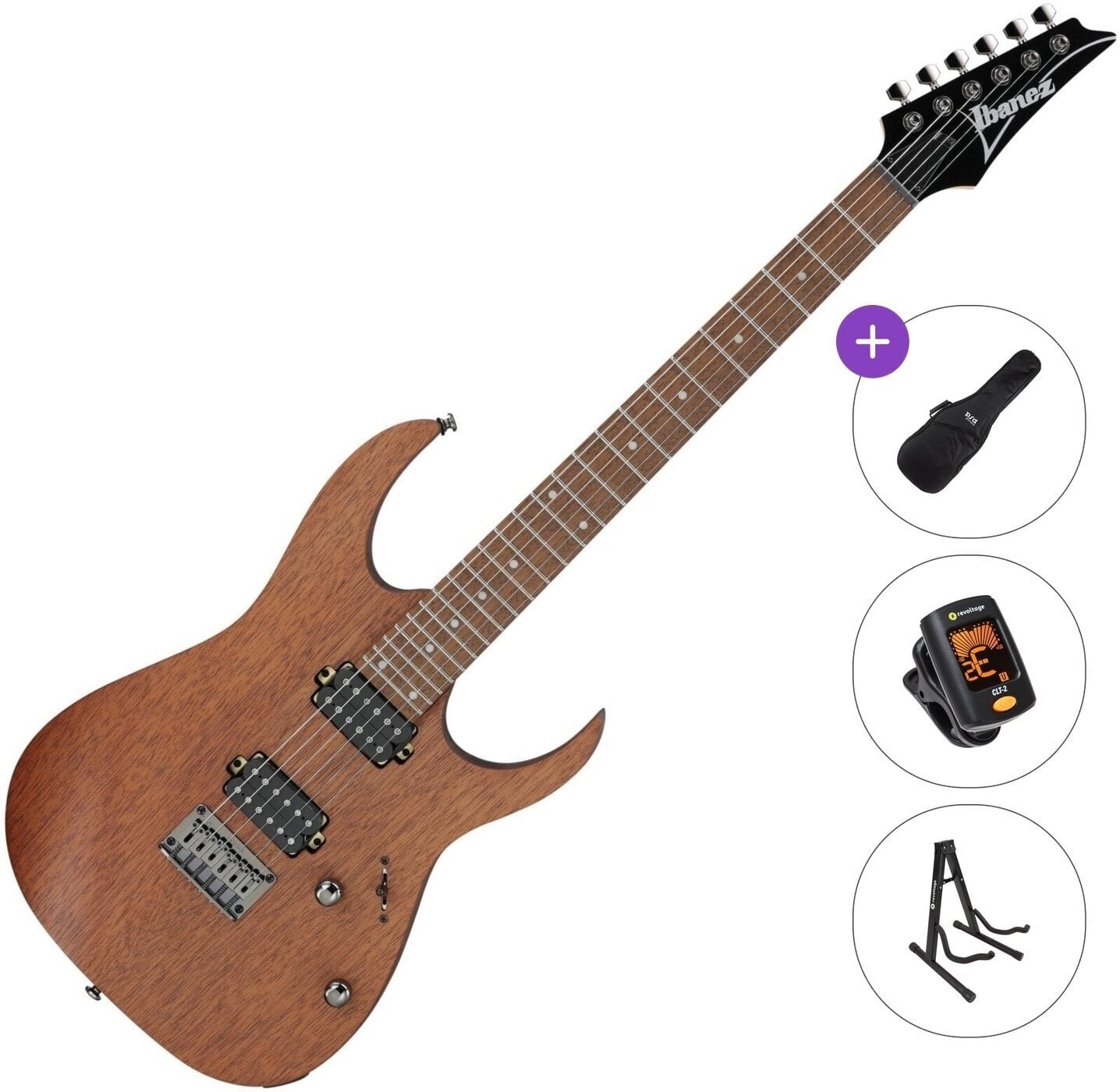 Elektrická kytara Ibanez RG421-MOL Basic SET Mahogany Oil Elektrická kytara