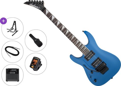 Chitarra Elettrica Jackson JS32L Dinky DKA AH Premium SET Bright Blue Chitarra Elettrica - 1
