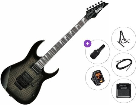 Elektrikitarr Ibanez GRG320FA-TKS Premium SET Transparent Black Sunburst Elektrikitarr - 1