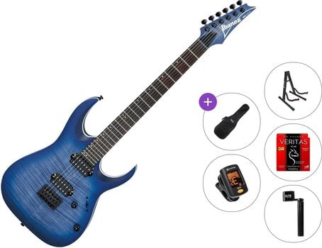 Elektrisk guitar Ibanez RGA42FM-BLF Standard SET Blue Lagoon Burst Flat Elektrisk guitar - 1