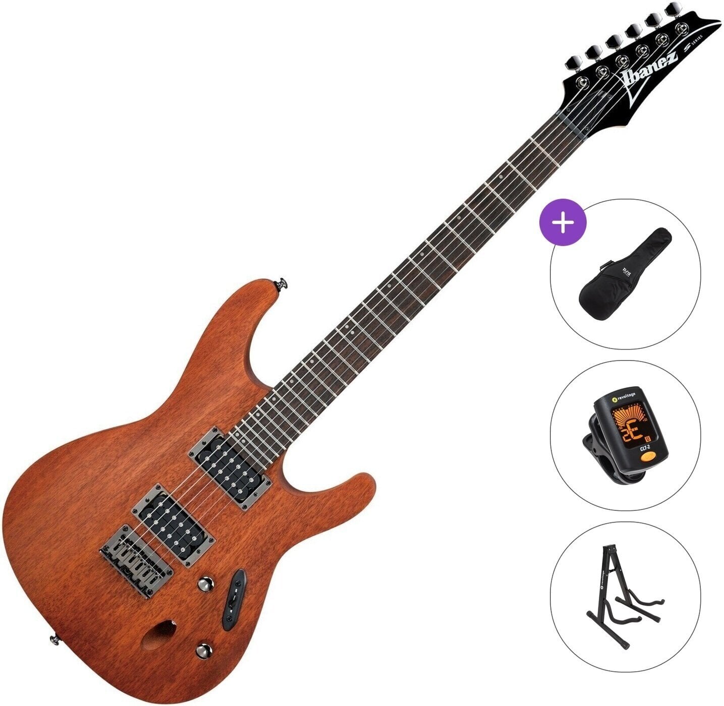 Elektrikitarr Ibanez S521-MOL Basic SET Mahogany Oil Elektrikitarr