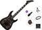 Elektrikitarr Jackson JS Series Dinky JS32 AH Premium SET Transparent Black Elektrikitarr