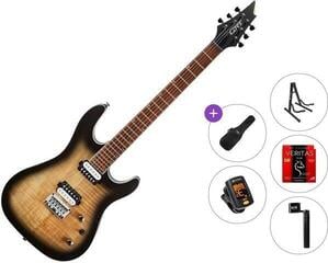 Elektrikitarr Cort KX300 Standard SET Open Pore Raw Burst Elektrikitarr