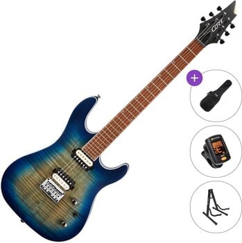 Elektromos gitár Cort KX300 Basic SET Open Pore Cobalt Burst Elektromos gitár - 1