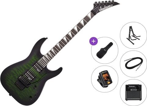 Elektrikitarr Jackson JS32Q DKA AH Premium SET Transparent Green Burst Elektrikitarr - 1