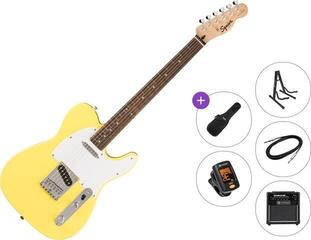 Chitarra Elettrica Fender Squier Sonic Telecaster LRL Premium SET Canary Yellow Chitarra Elettrica