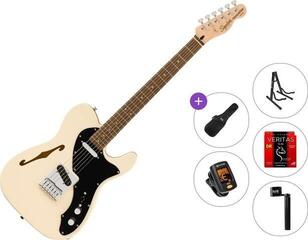 Chitarra Elettrica Fender Squier Affinity Series Telecaster Thinline LRL Standard SET Olympic White Chitarra Elettrica