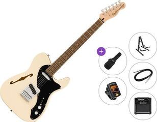 Chitarra Elettrica Fender Squier Affinity Series Telecaster Thinline LRL Premium SET Olympic White Chitarra Elettrica