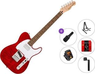 Chitarra Elettrica Fender Squier Affinity Series Telecaster FMT SH LRL Standard SET Crimson Red Transparent Chitarra Elettrica