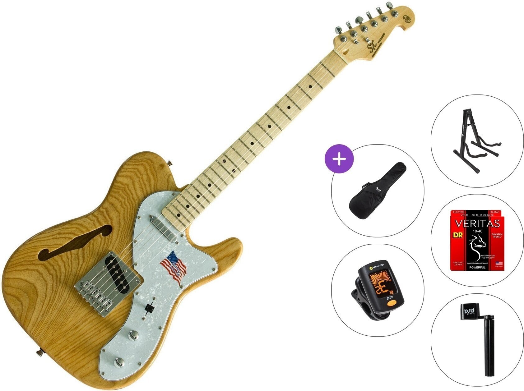 Chitarra Elettrica SX STL/H Standard SET Natural Chitarra Elettrica