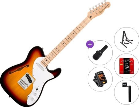 Guitarra electrica Fender Squier Affinity Series Telecaster Thinline MN Standard SET 3-Color Sunburst Guitarra electrica - 1