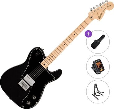 Chitarra Elettrica Fender Squier Paranormal Esquire Deluxe Basic SET Metallic Black Chitarra Elettrica - 1