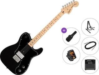 Chitarra Elettrica Fender Squier Paranormal Esquire Deluxe Premium SET Metallic Black Chitarra Elettrica