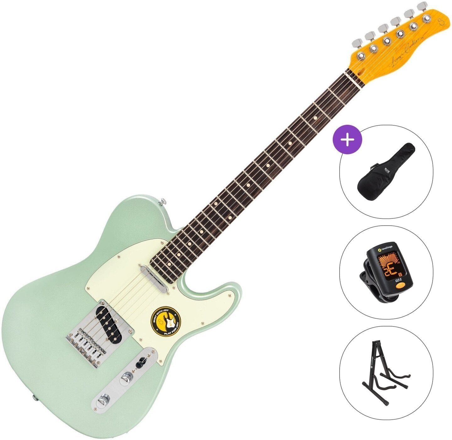 Chitarra Elettrica Sire Larry Carlton T3 New Gen Basic SET Surf Green Metallic Chitarra Elettrica