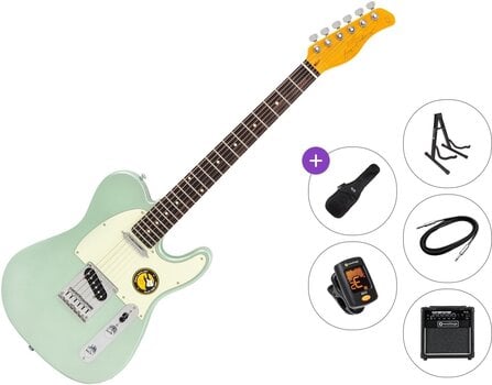 Guitarra electrica Sire Larry Carlton T3 New Gen Premium SET Surf Green Metallic Guitarra electrica - 1