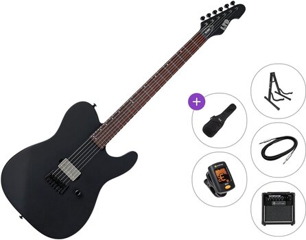 Guitarra electrica ESP LTD TE-201 Premium SET Black Satin Guitarra electrica - 1