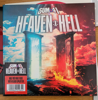 LP deska Sum 41 - Heaven :x: Hell (Half Red Half Blue With Black Splatter Coloured) (2 LP) - 1