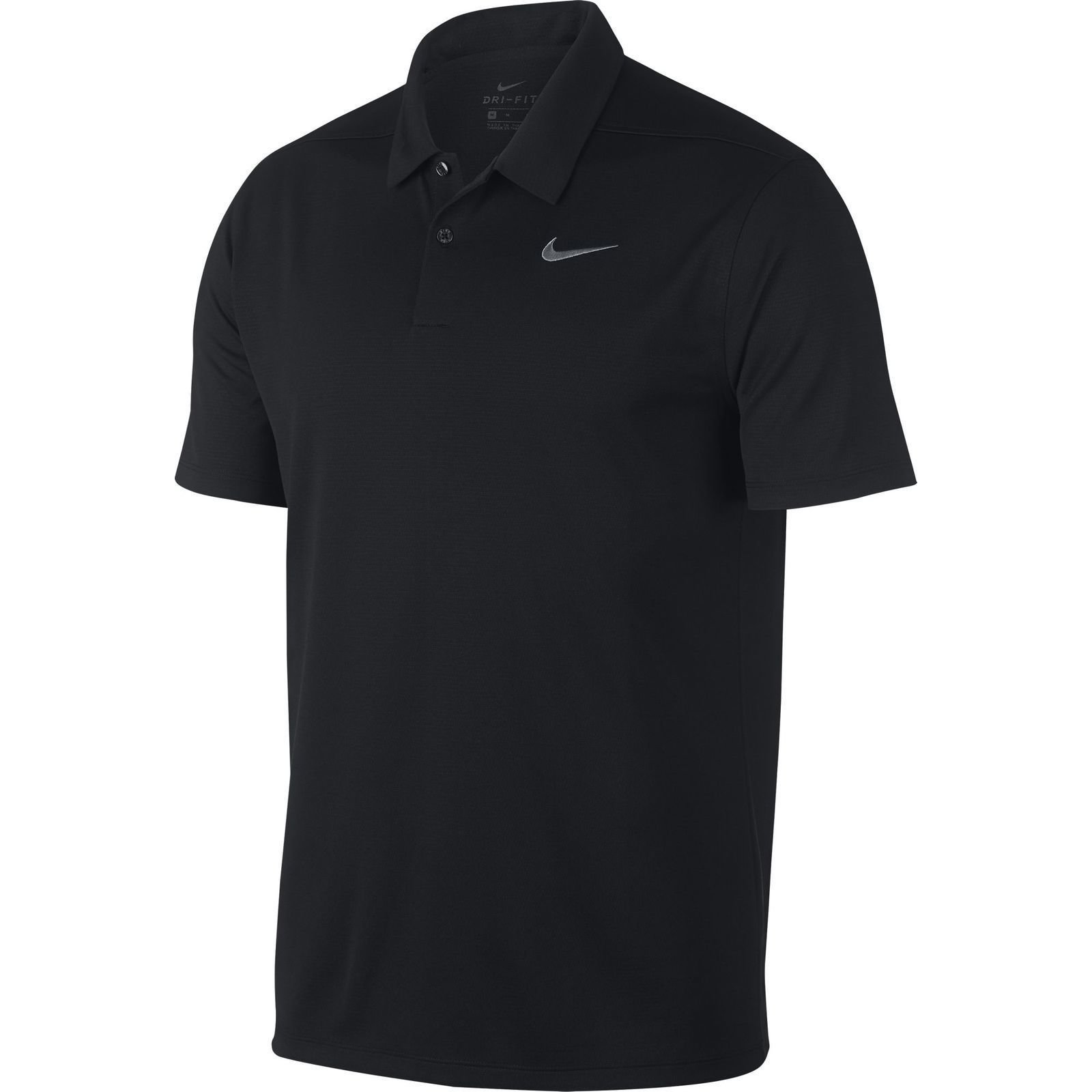 Tricou polo Nike Dry Essential Solid Black/Cool Grey M
