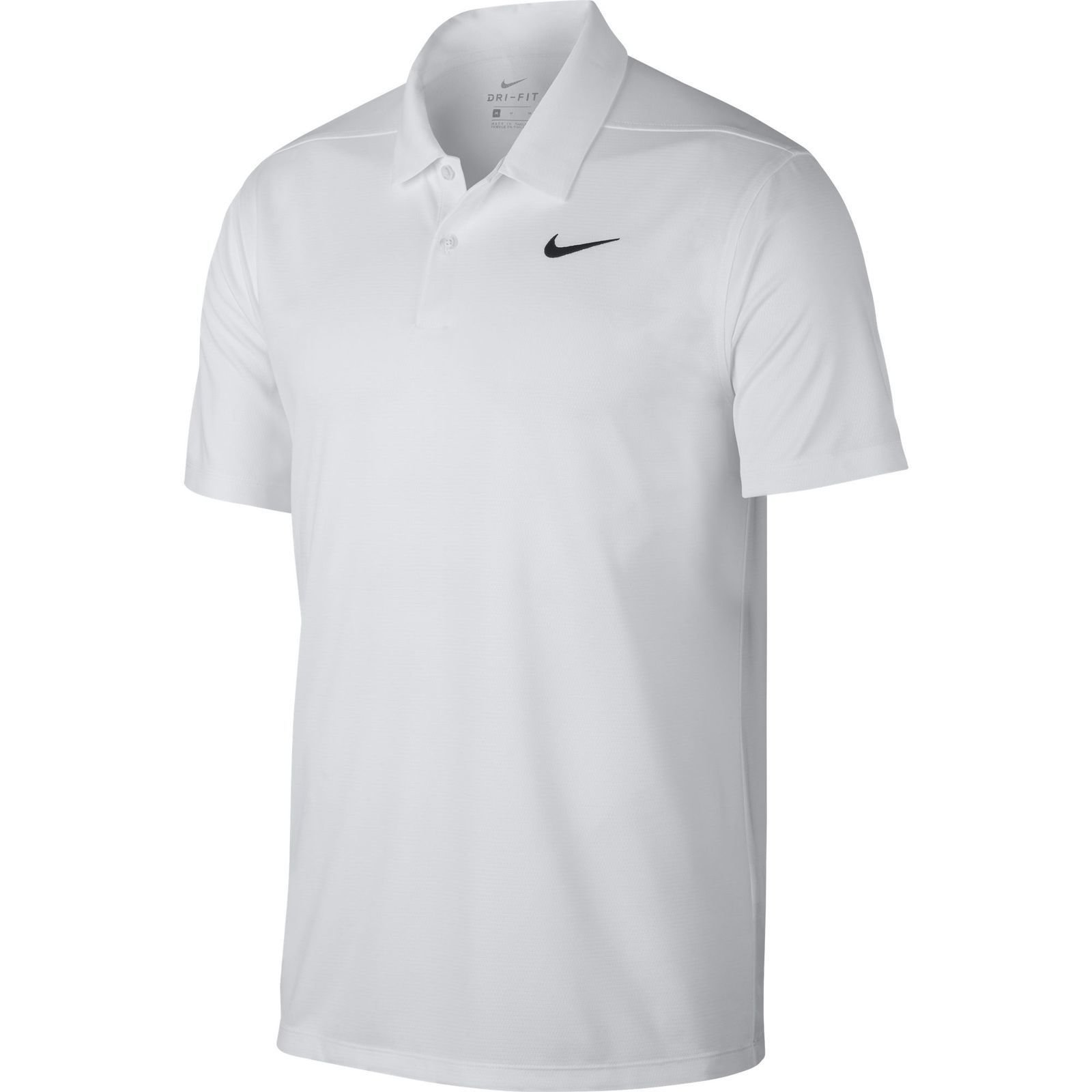 Koszulka Polo Nike Dry Essential Solid Biała-Czarny M