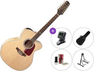 12 strunska elektroakustična kitara Takamine GJ72CE-12NAT SET Natural 12 strunska elektroakustična kitara