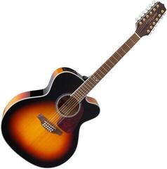 12-strunová elektroakustická gitara Takamine GJ72CE-12 Brown Sunburst 12-strunová elektroakustická gitara (Ako nové)