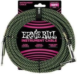 Nástrojový kabel Ernie Ball P06077-EB 3 m Rovný - Lomený Nástrojový kabel