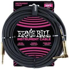 Nástrojový kabel Ernie Ball P06081-EB 3 m Rovný - Lomený Nástrojový kabel