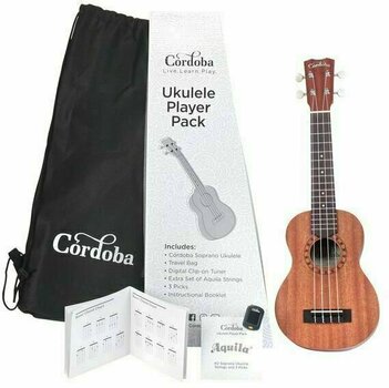 Szoprán ukulele Cordoba Ukulele Player Pack Szoprán ukulele Natural - 1
