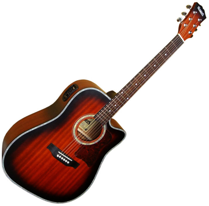 Dreadnought elektro-akoestische gitaar Marris D220MCE SB