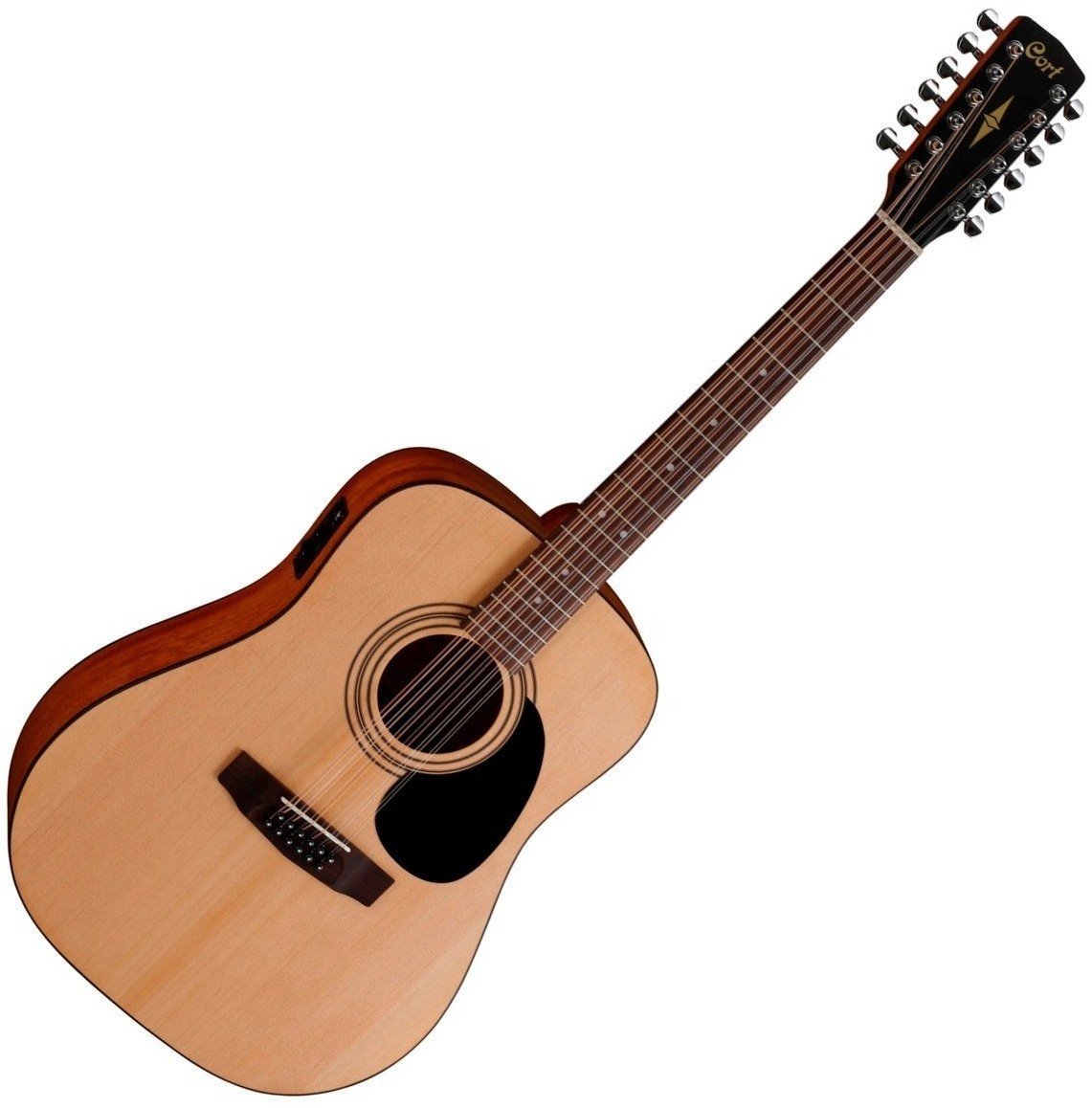 12-snarige elektrisch-akoestische gitaar Cort AD810-12E Natural