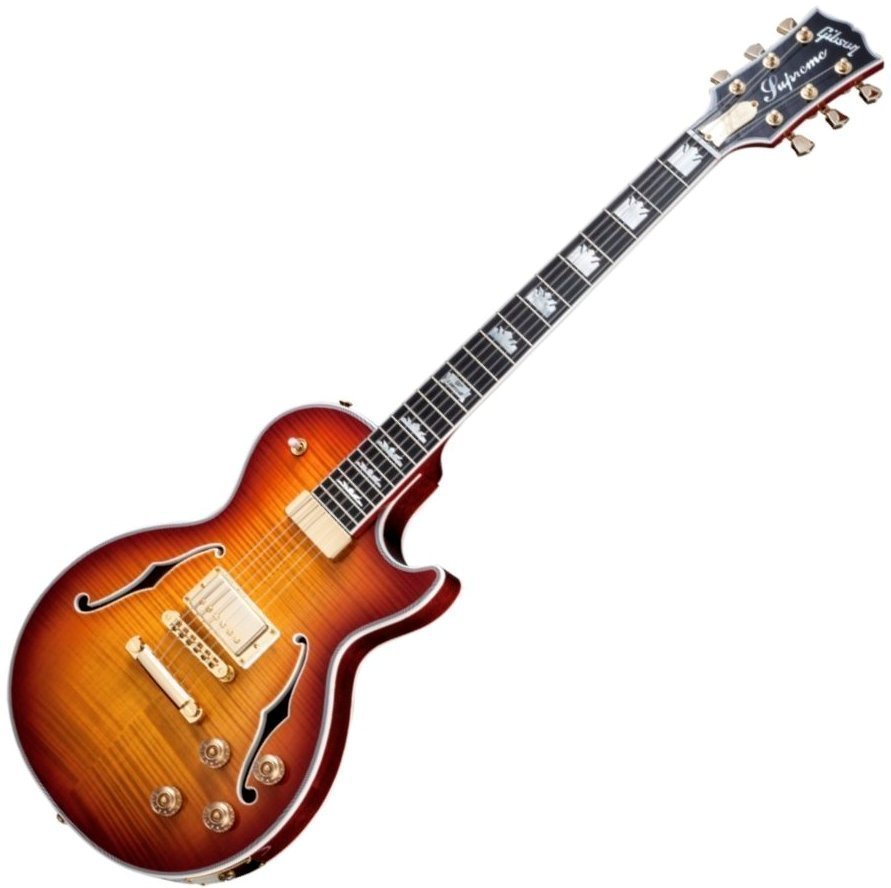 Elektriska gitarrer Gibson Supreme 2014 Heritage Cherry Sunburst Perimeter Shaded Back