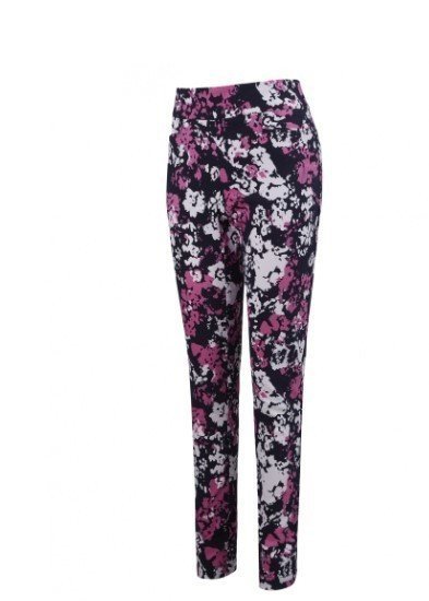 Trousers Callaway Floral Printed Pull On Peacoat M