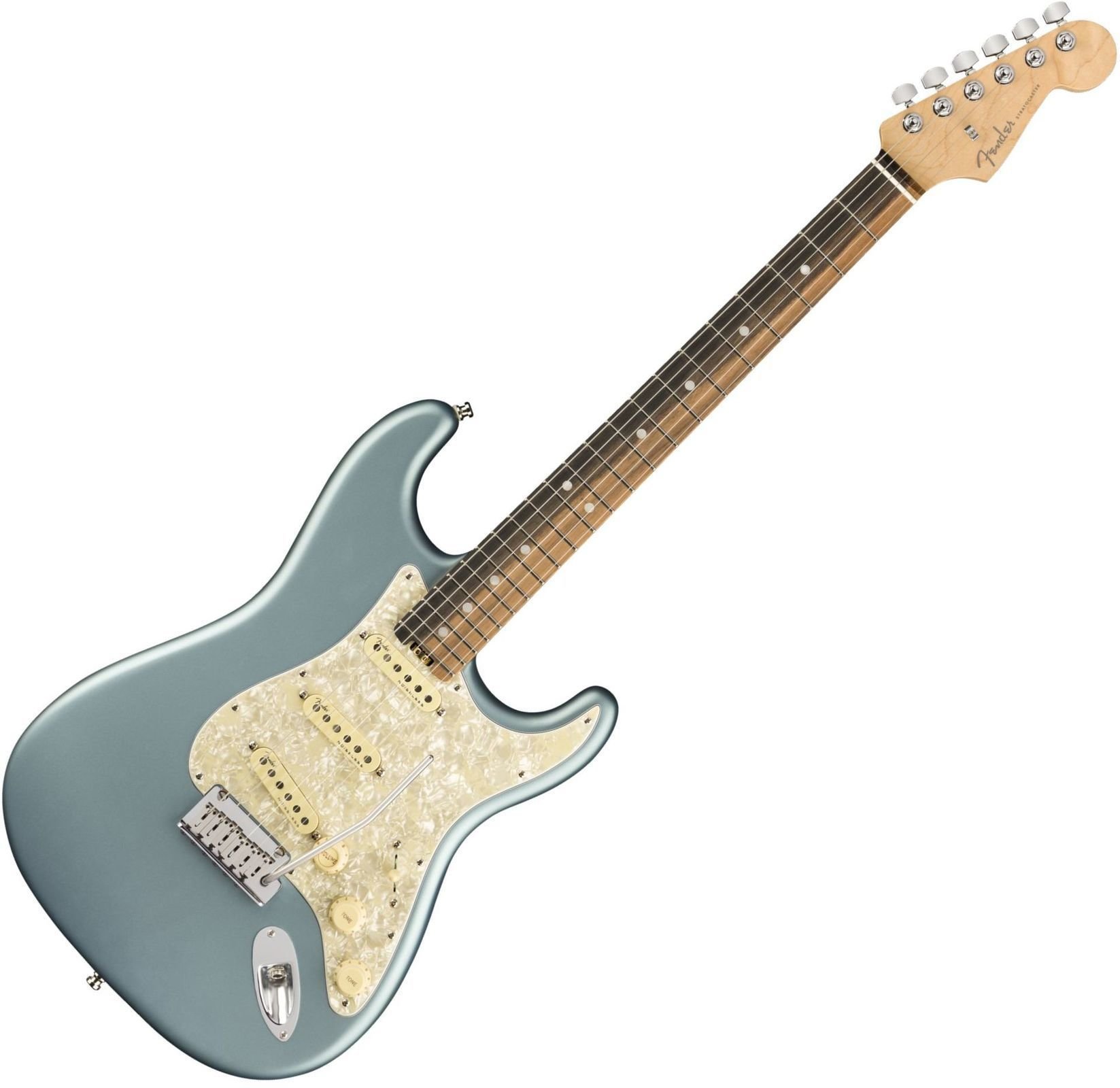 Guitare électrique Fender American Elite Stratocaster SSS - Satin Ice Blue Metallic
